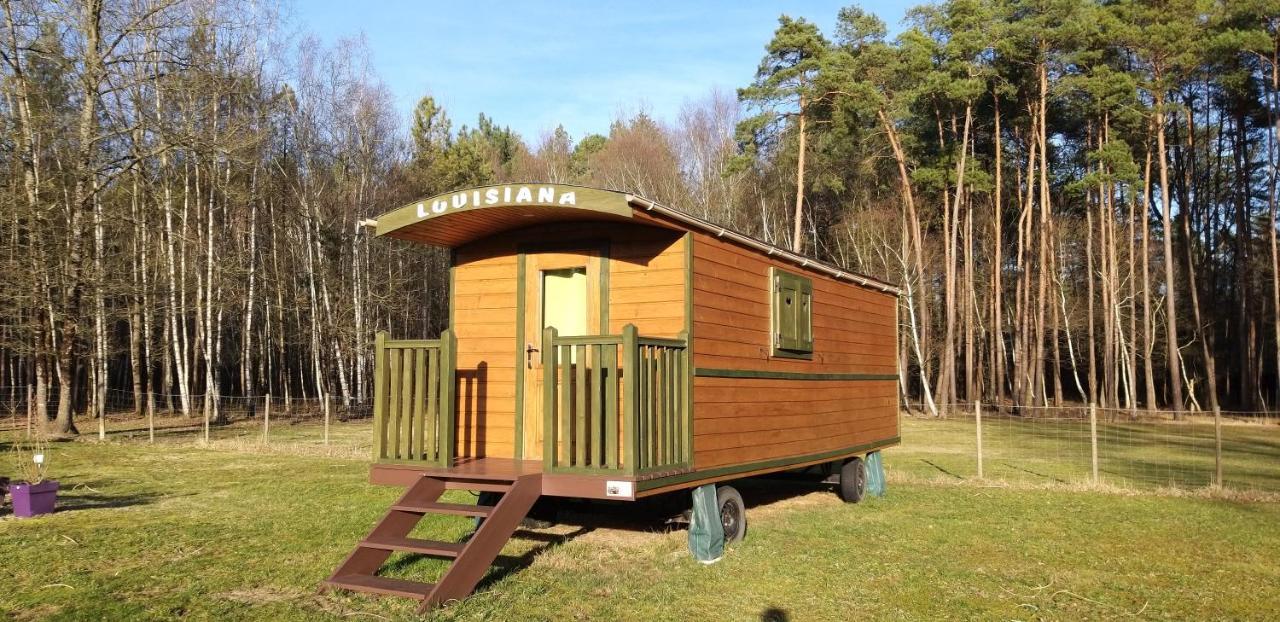 Roulottes Du Chalet Des Pins Rougeou Экстерьер фото