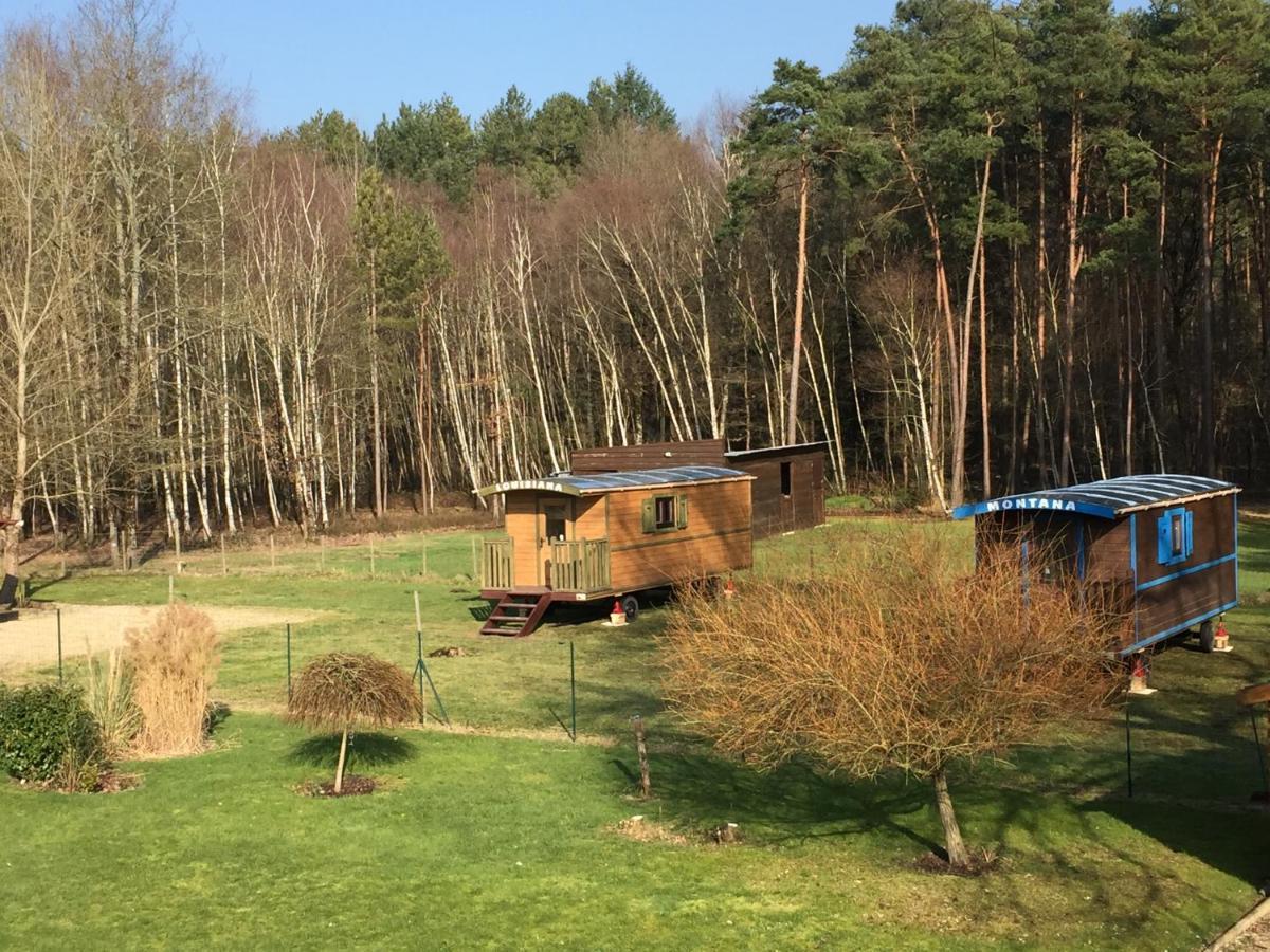 Roulottes Du Chalet Des Pins Rougeou Экстерьер фото