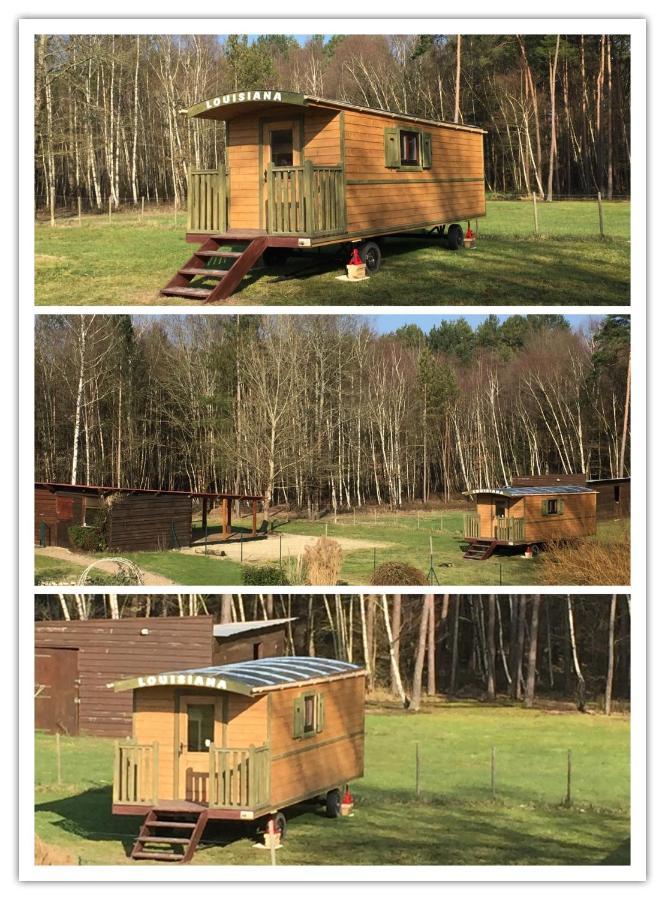 Roulottes Du Chalet Des Pins Rougeou Экстерьер фото