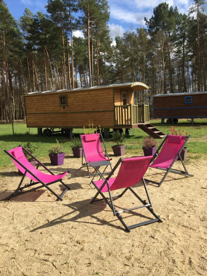Roulottes Du Chalet Des Pins Rougeou Экстерьер фото